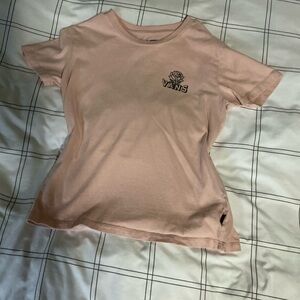 Women’s Vans Pink T-Shirt with Rose Logo